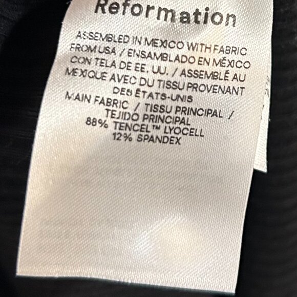 Reformation Square Neckline Midi Length Sheath Dress Size: XL - Picture 4 of 12